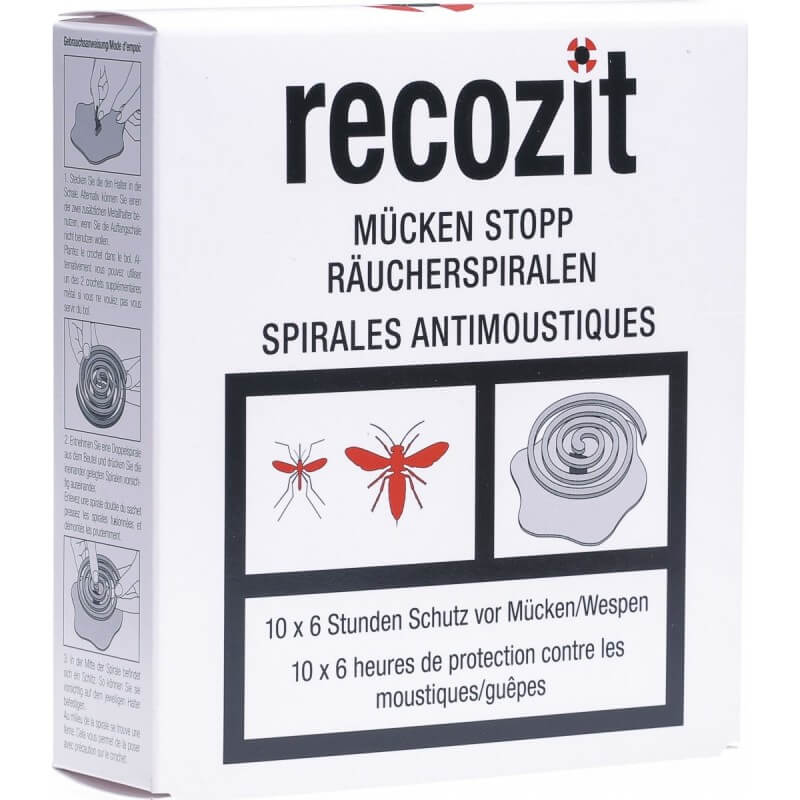 Recozit Mücken Stopp Räucherspiralen (5x2 Stk)