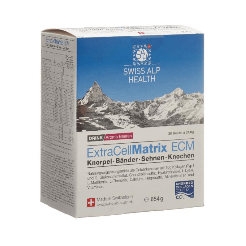 Swiss Alp Health Extra Cell Matrix Drink Joints Baies (30 sachets)