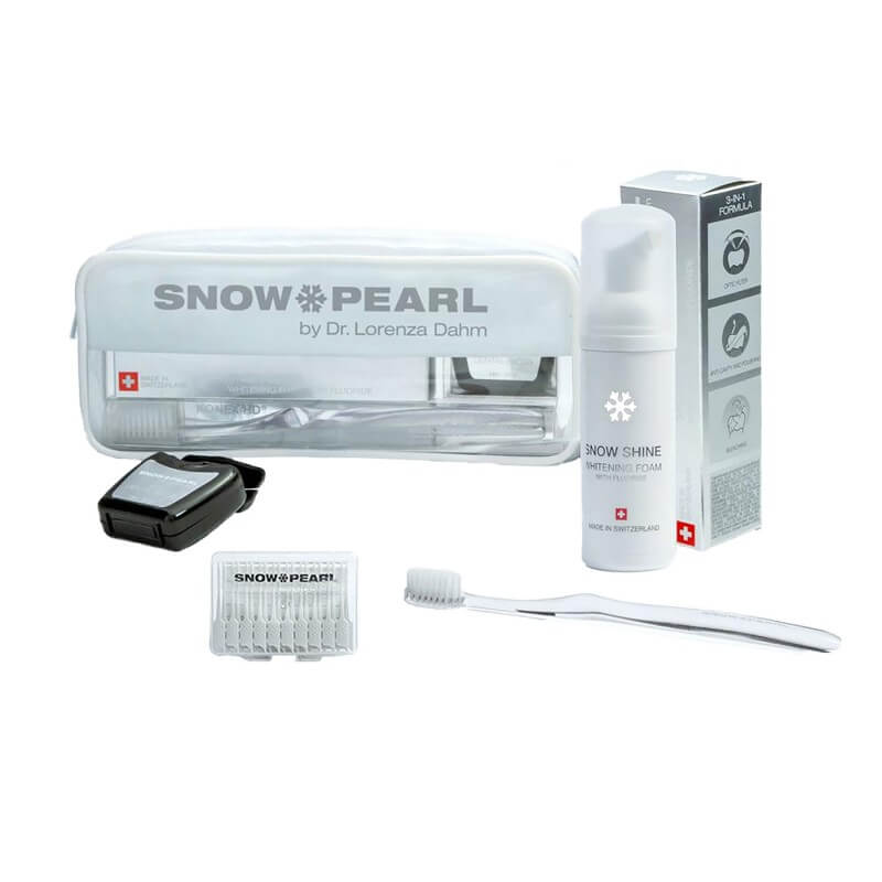 Snow Pearl Travel Kit Shine white