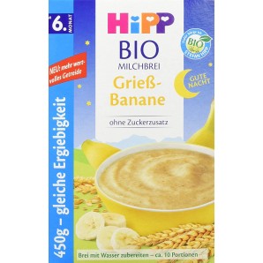 Hipp BIO Milchbrei Grieß-Banane (450g)