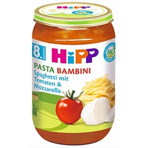 Hipp PASTA BAMBINI Spaghetti Mit Tomaten und Mozzarella (220g)