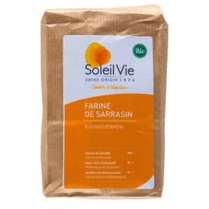 Soleil Vie Farine de Sarrasin Bio Sans Gluten (500g)