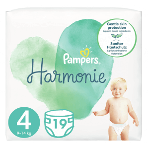 Pampers Harmony Gr. 4 9-14kg Maxi Carry Pack (19 pieces)