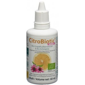 CitroBiotic Active+ Estratto di semi di pompelmo biologico e Echinacea biologica (60ml)