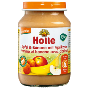 Holle Apfel & Banane mit Aprikose Bio (190g)