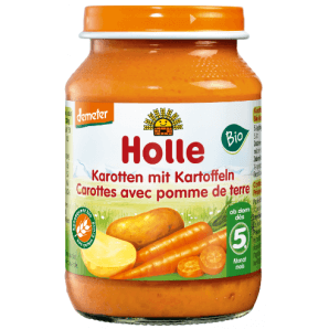 Holle carottes aux pommes de terre bio (190g)