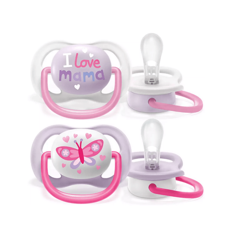 Comprare Philips Avent Ultra Air Pacifier 0-6M Girl Butterfly (2pcs)