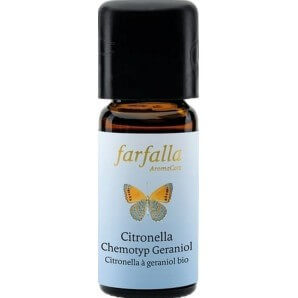 Farfalla AromaCare Citronella Chemotyp Geraniol Ätherisches Öl Bio (10ml)