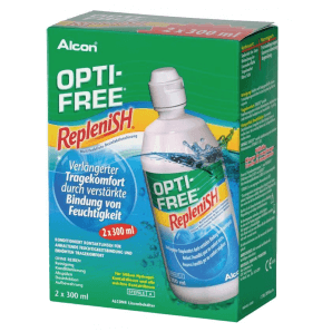 OPTI-FREE Replenish La Solution Désinfectante Pack Double (2x300ml)