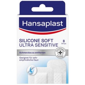 Hansaplast SILICONE SOFT ULTRA SENSITIVE Plasters (8 pieces)