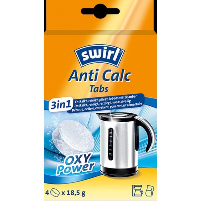 Swirl Anti Calc Tabs 3-In-1 OXY Power Entkalkung 18.5g (4Stk)