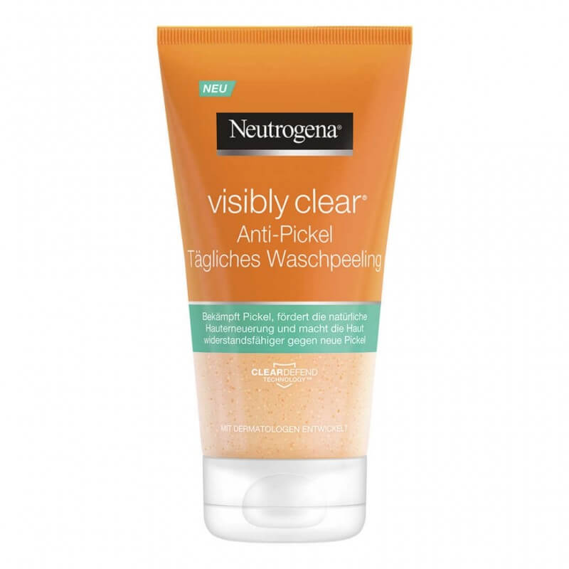 Buy Neutrogena Visibly Clear Anti Pimple Daily Wash Peeling 150ml Online Kanela