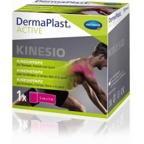DermaPlast Kinesiotape attivo rosa 5cmx5m (1 pz)