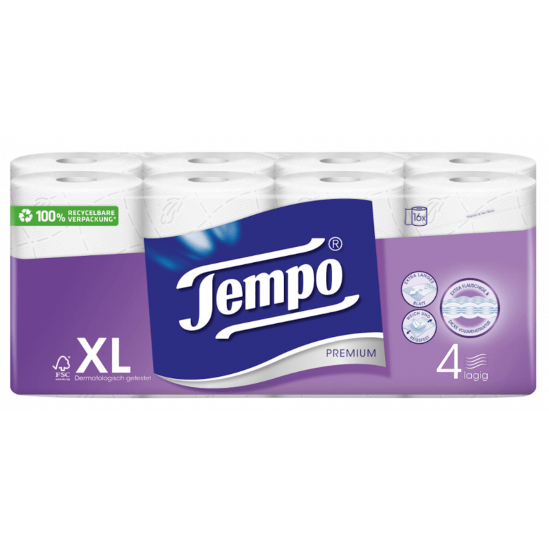 Tempo Toilet paper Premium (16 pcs)