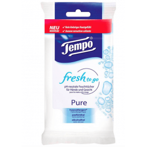 Tempo Wet wipes Fresh To Go Pure (10 pcs)