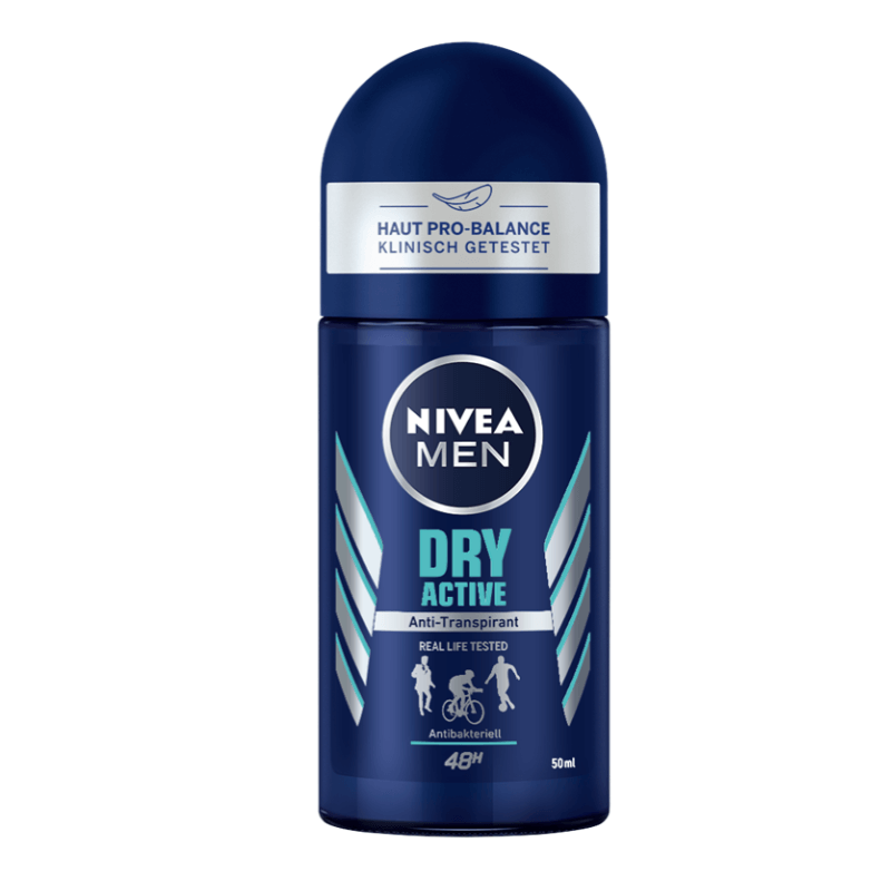 Nivea Men Dry Active Deo Roll-On Anti-Transpirant (50ml)