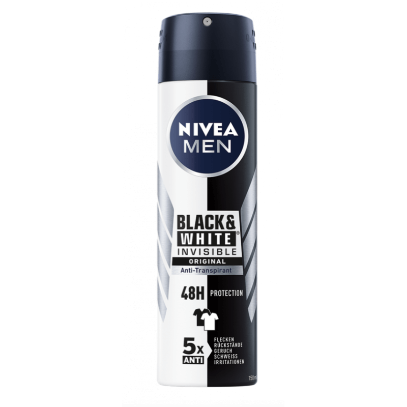 Nivea Men Invisible Black & White Deo Spray Anti-Perspirant (150ml)