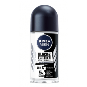Nivea Men Invisible Black & White Deo Roll-On Anti-Transpirant (50ml)