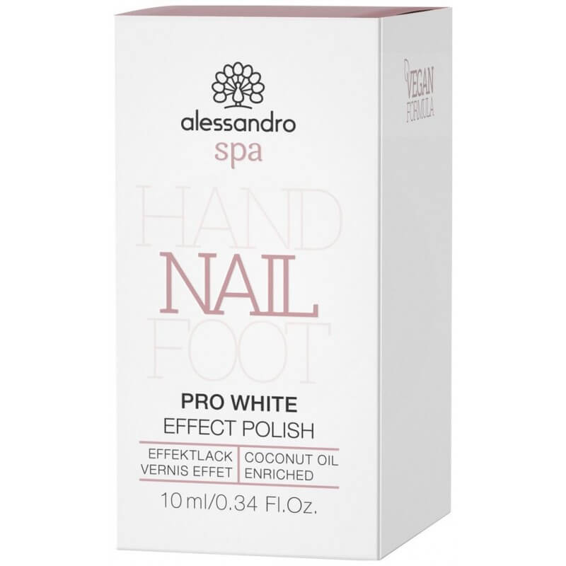 Alessandro Spa Hand Nail Foot EFFEKTLACK Pro White (10ml)