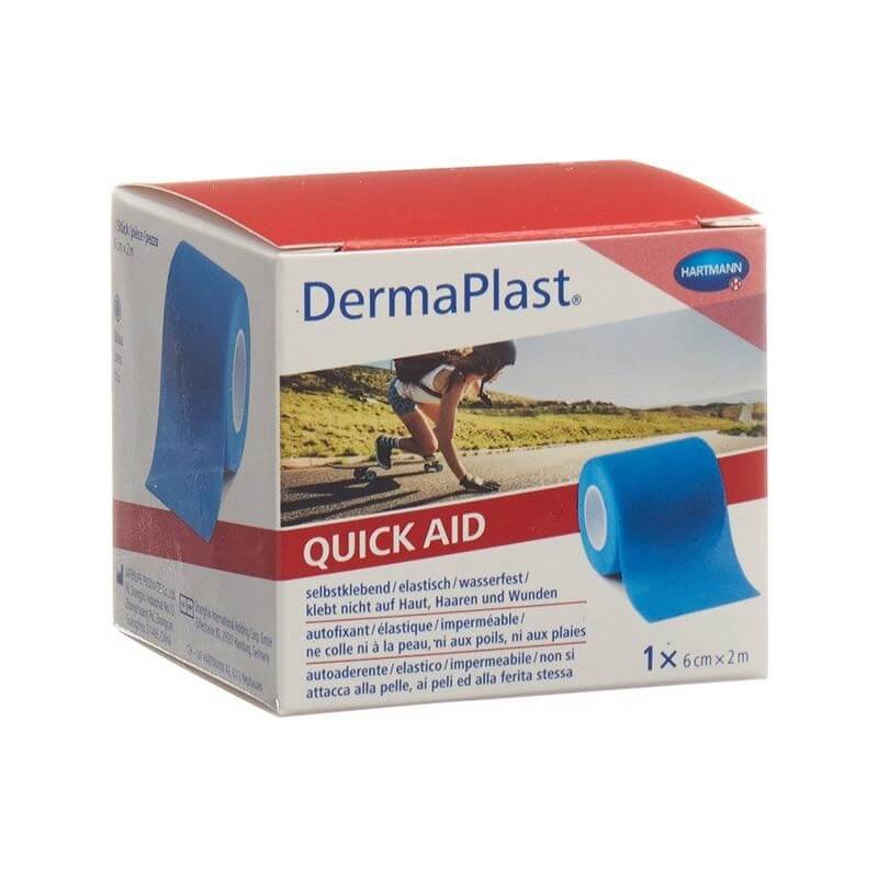 DermaPlast QuickAid 6cmx2m blau (1 Stk)