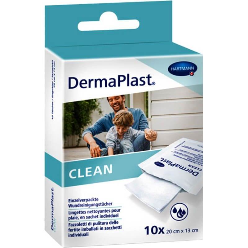 Dermaplast Clean wound cleansing wipes (10 pcs)