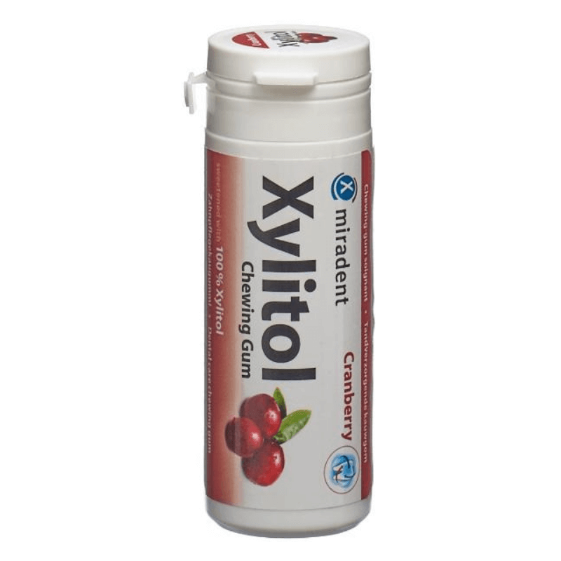 Miradent Xylitol Chewing Gum Cranberry (30 pcs)