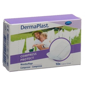 DermaPlast Compress Protect 5x7.5cm (10 Stk)