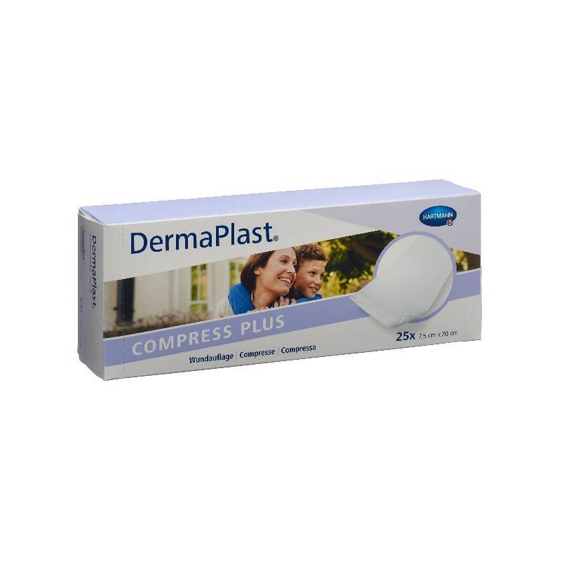 DermaPlast Compress Plus 7.5x20cm (25 Stk)