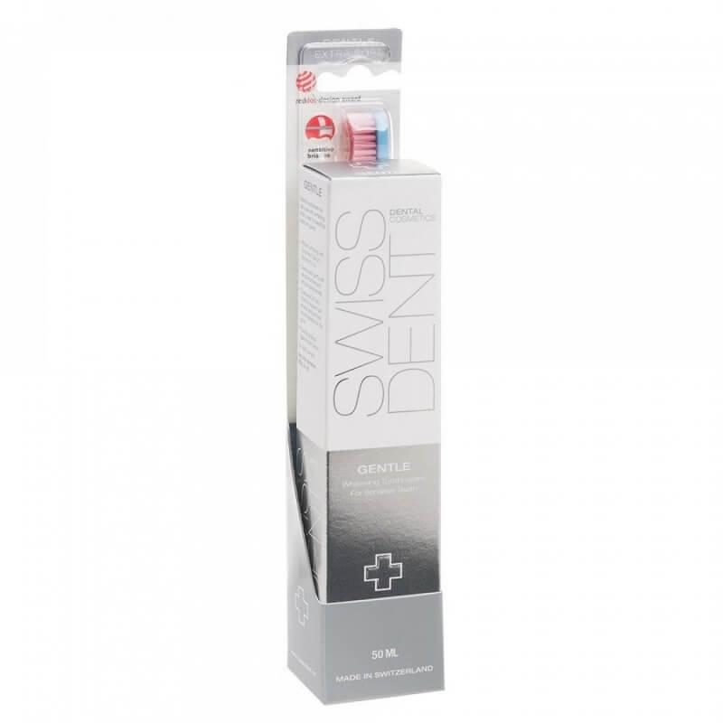 SWISSDENT GENTLE Combo Pack Whitening Toothbrush+Toothpaste 50ml (1 pc)