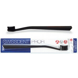 SWISSDENT PROFI Colours Toothbrush Soft-Medium Black (1 pc)