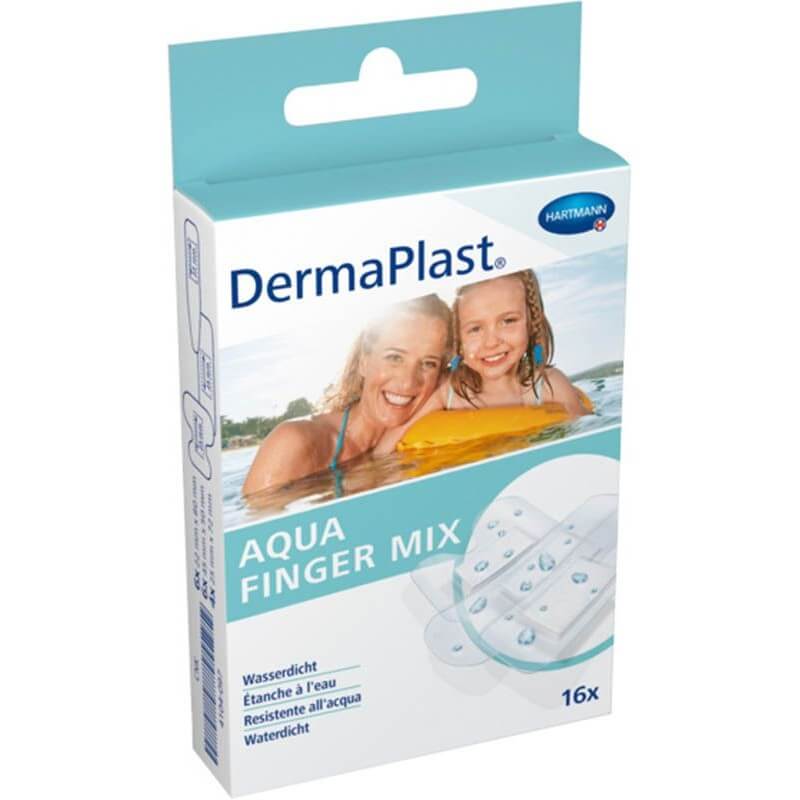 Dermaplast Aqua Finger Mix (16 pezzi)