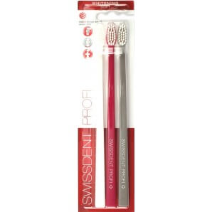 SWISSDENT PROFI Whitening Toothbrush Trio Soft White/Pink/Grey (1 pc)