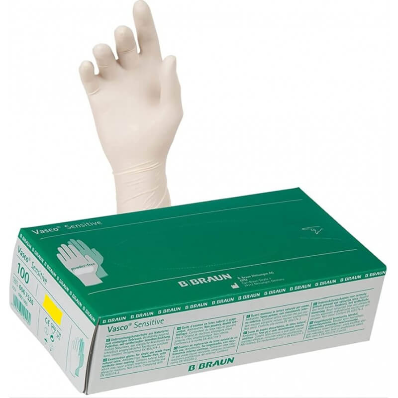 Vasco Sensitive Latex Gloves XS (100 pcs)