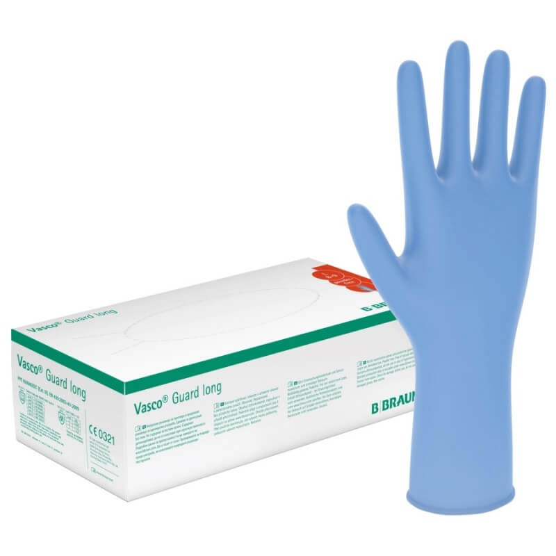Vasco BIBRAUN Guard Long nitrile gloves S (100 pcs)