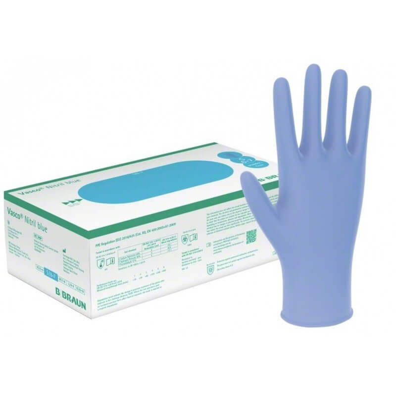 Vasco Nitril Handschuhe Blau S (150 Stk)