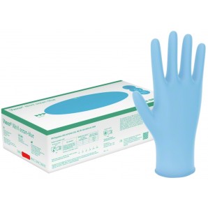 Vasco Nitril Handschuhe Ocean-Blue L (150 Stk)