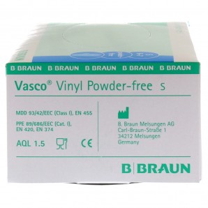 Vasco Vinyl Powder-Free Handschuhe S (100 Stk)