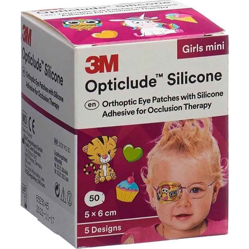 3M Opticlude Silikone Augenverband 5x6cm Mini Girl (50 Stk)