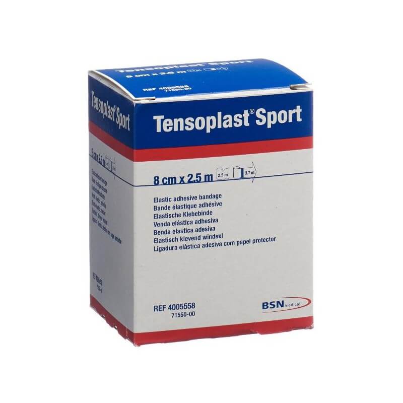 Tensoplast Sport bandage adhésif élastique (8cm x 2.5m)