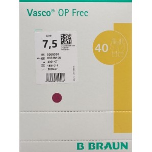 Vasco OP Free Handschuh Latexfrei Größe 7.5 (40 Paar)