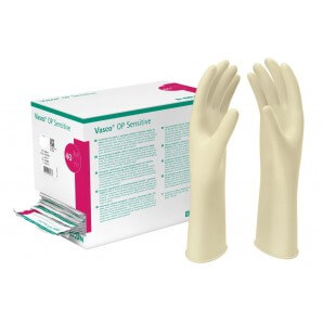 Vasco OP Sensitive Handschuh Latex Größe 7 (40 Paar)