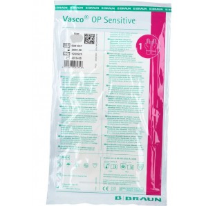 Vasco OP Sensitive Handschuh Latex Größe 8 (40 Paar)