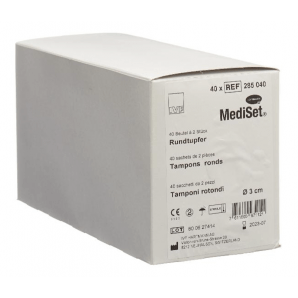 MediSet Rundtupfer Steril 3cm (40x2 Stk)