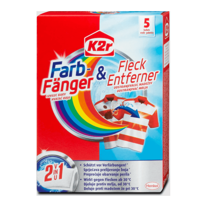 K2r Farb-Fänger+FleckEntferner 2in1 Sachets (5 Stk)
