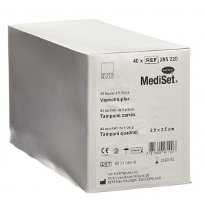 MediSet Vierecktupfer Steril 2.5x2.5cm (40x5 Stk)