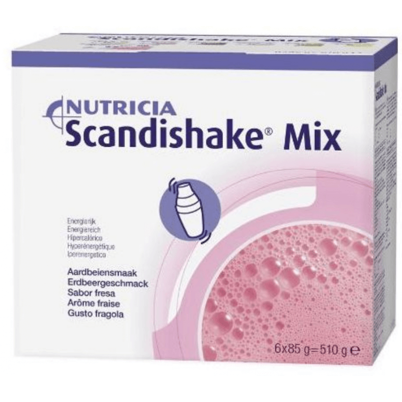 NUTRICIA Scandishake Mix Erdbeere Pulver (6x85g)