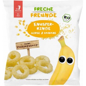 FRECHE FREUNDE Crunchy Rings Millet & Banana (20g)
