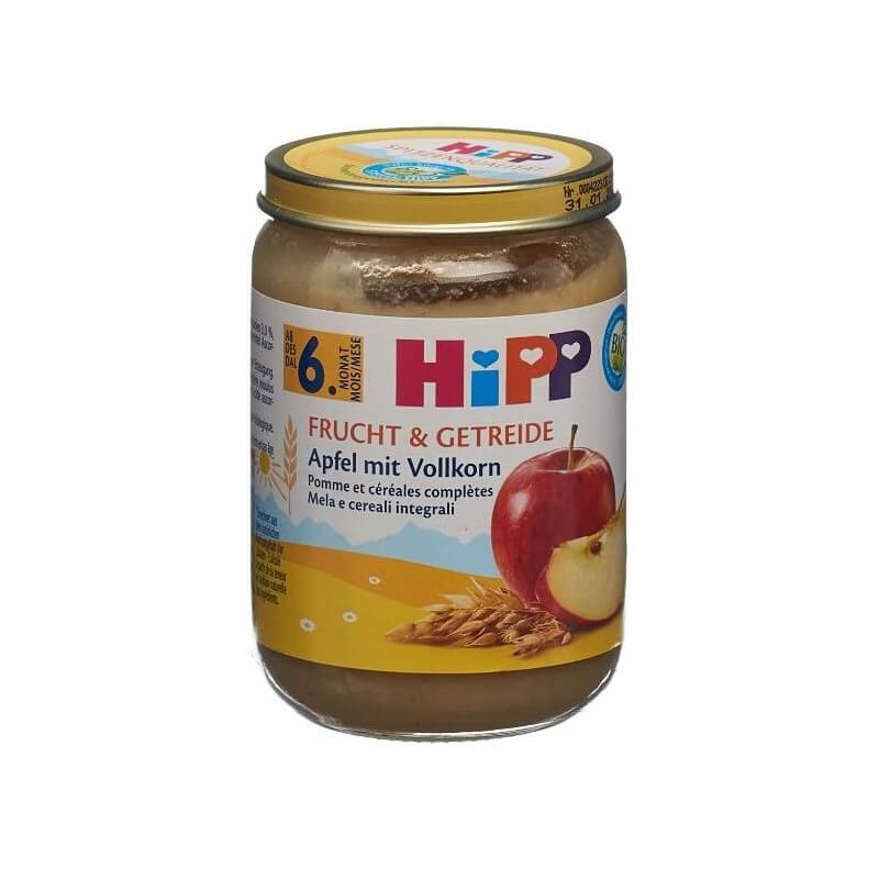Hipp Barattolo di frutta e cereali biologici alla mela con