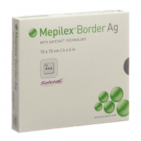 Mepilex Border Ag Schaumverband 10x10cm (5 Stk)
