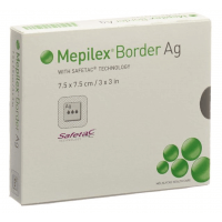 Mepilex Border Ag Foam Dressing 7.5x7.5cm (5 pz)